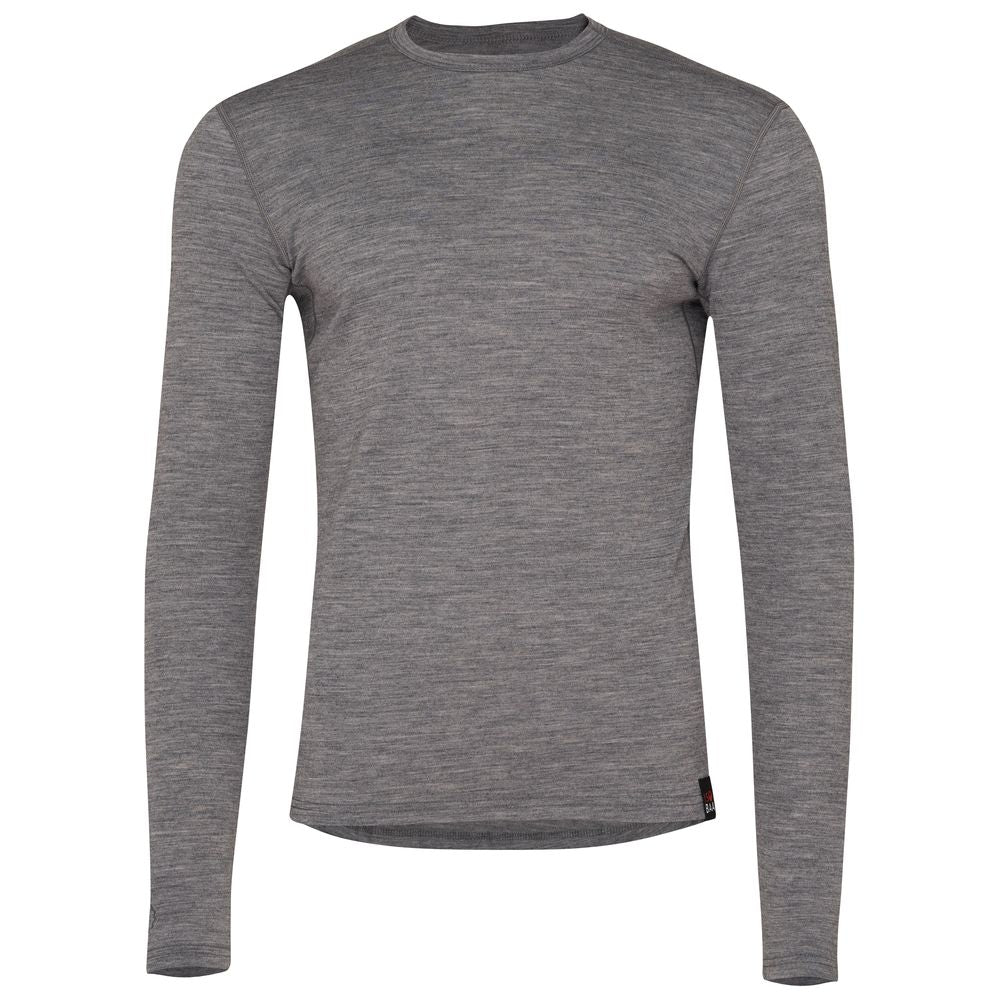 Isobaa | Mens Merino 180 Long Sleeve Crew (Charcoal) | Get outdoors with the ultimate Merino wool long-sleeve top.