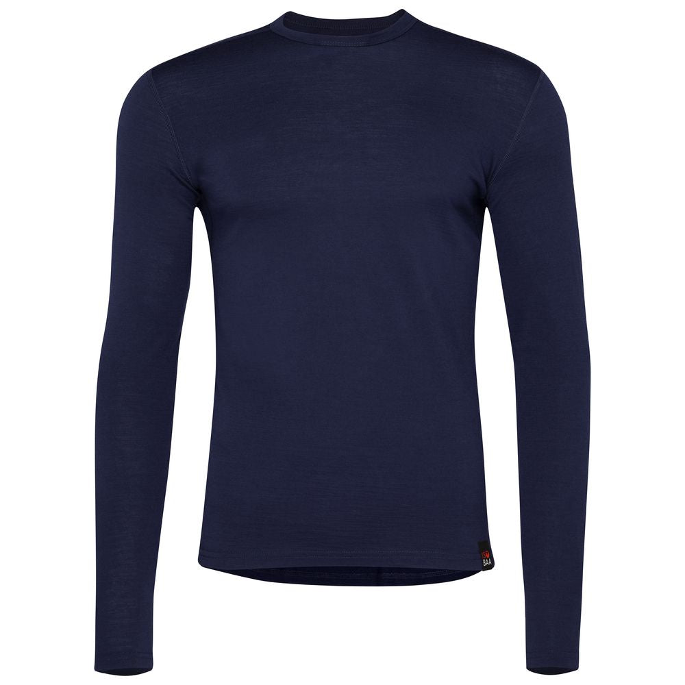 Isobaa | Mens Merino 180 Long Sleeve Crew (Navy) | Get outdoors with the ultimate Merino wool long-sleeve top.