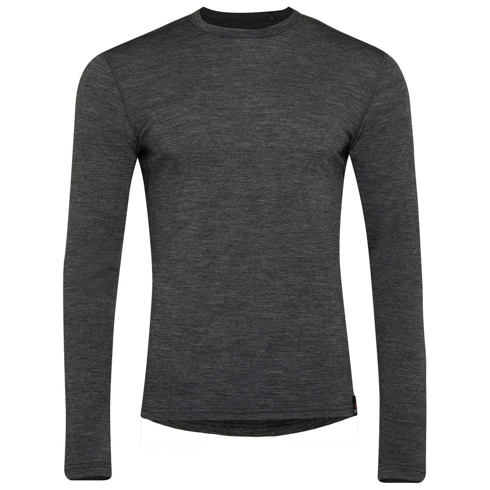 Isobaa | Mens Merino 180 Long Sleeve Crew (Smoke) | Get outdoors with the ultimate Merino wool long-sleeve top.