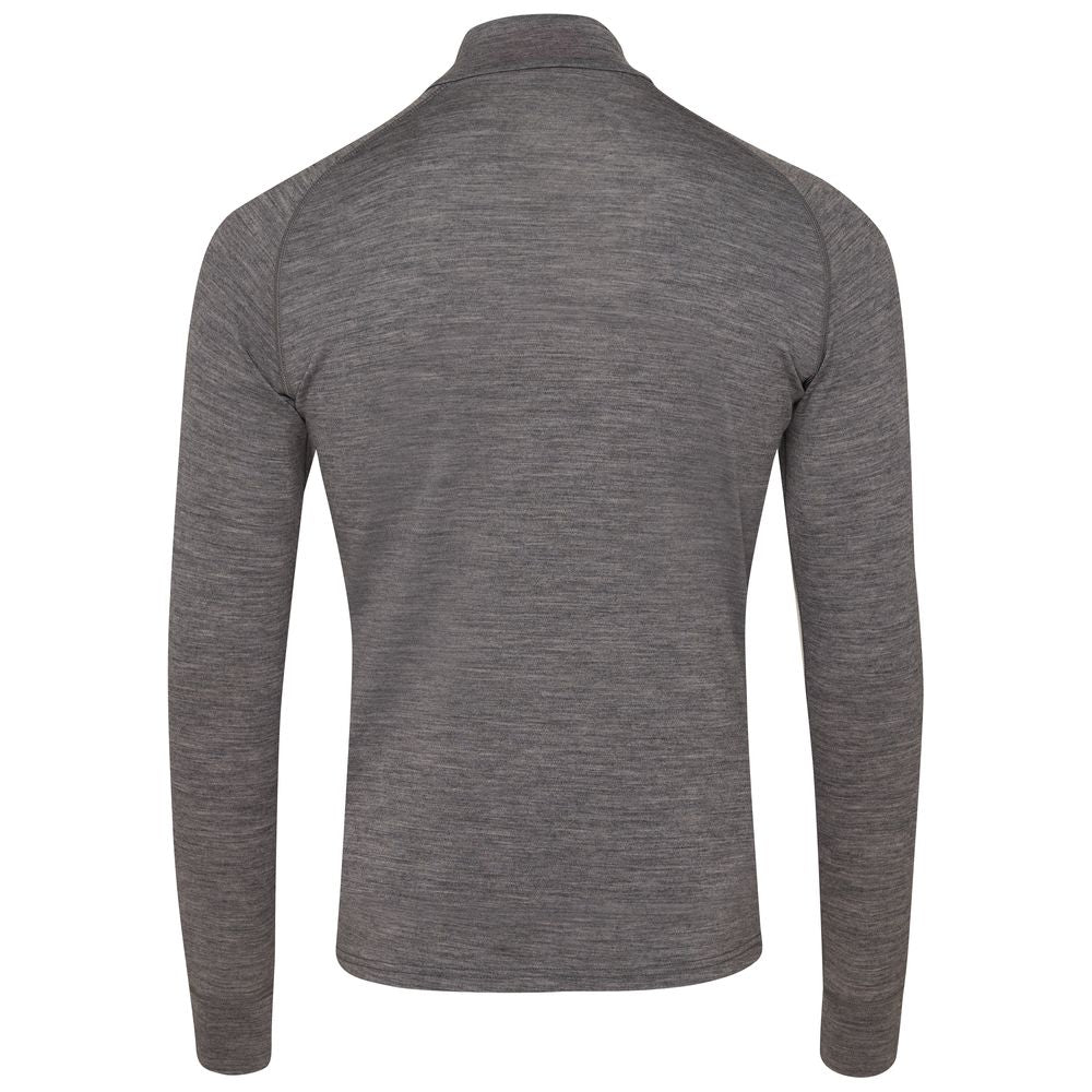 Isobaa | Mens Merino 200 Long Sleeve Zip Neck (Charcoal) | Experience the best of 200gm Merino wool with this ultimate half-zip top – your go-to for challenging hikes, chilly bike commutes, post-workout layering, and unpredictable weather.