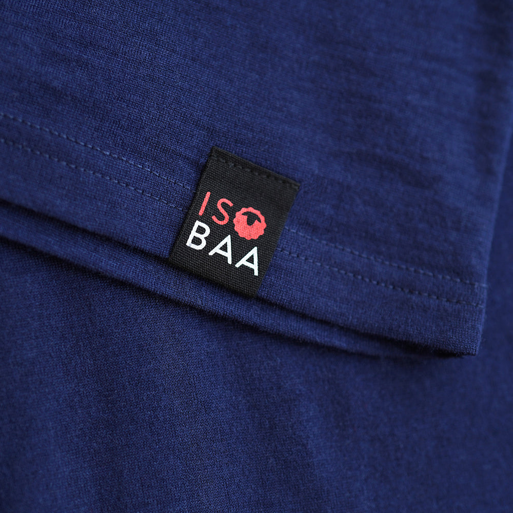 Isobaa | Mens Merino 200 Long Sleeve Zip Neck (Navy) | Experience the best of 200gm Merino wool with this ultimate half-zip top – your go-to for challenging hikes, chilly bike commutes, post-workout layering, and unpredictable weather.