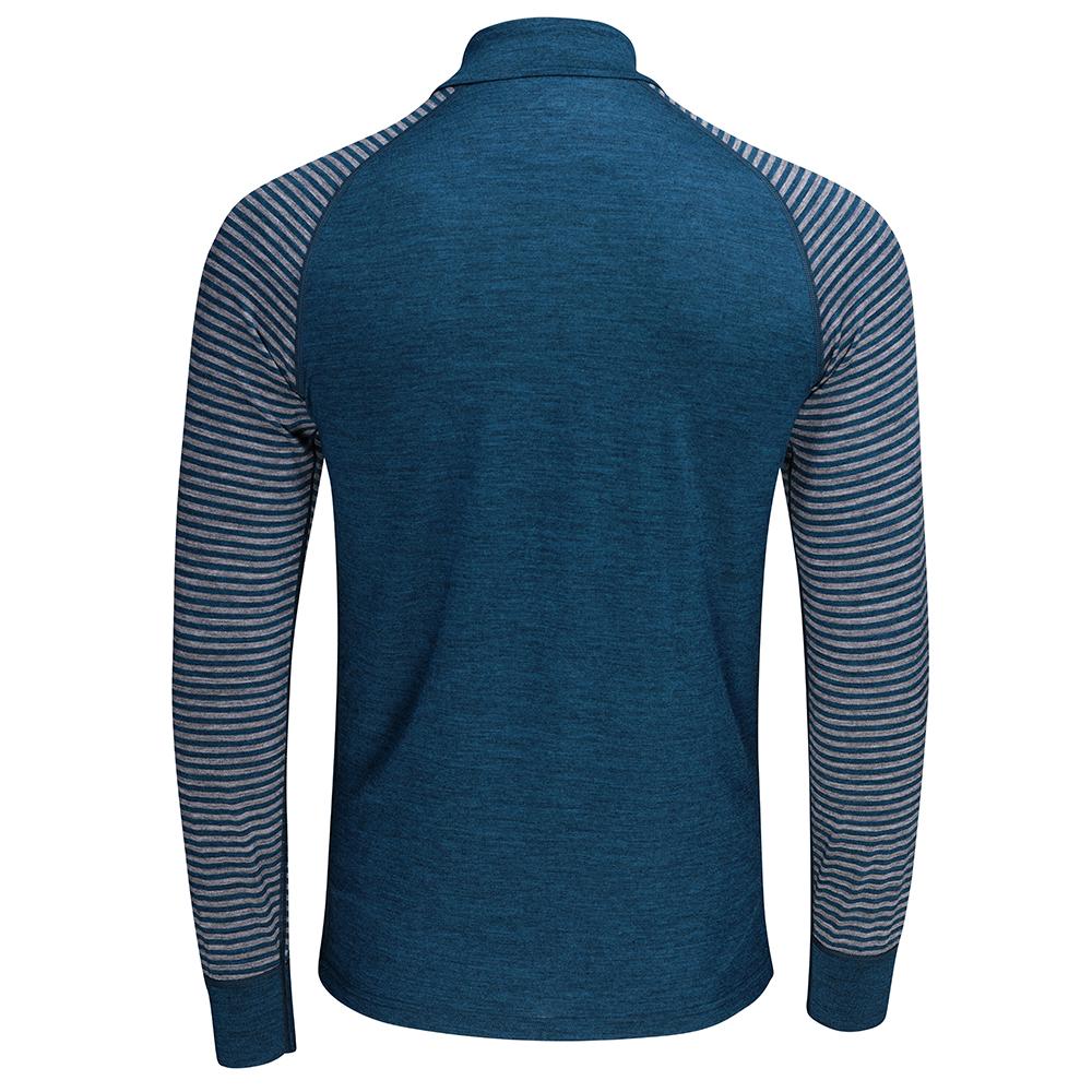 Isobaa | Mens Merino 200 Long Sleeve Zip Neck (Petrol/Charcoal) | Experience the best of 200gm Merino wool with this ultimate half-zip top – your go-to for challenging hikes, chilly bike commutes, post-workout layering, and unpredictable weather.