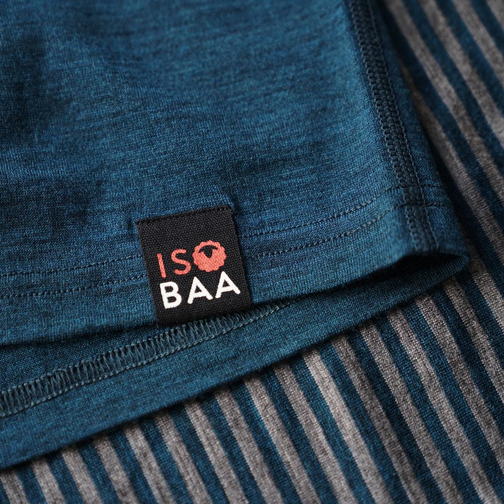 Isobaa | Mens Merino 200 Long Sleeve Zip Neck (Petrol/Charcoal) | Experience the best of 200gm Merino wool with this ultimate half-zip top – your go-to for challenging hikes, chilly bike commutes, post-workout layering, and unpredictable weather.