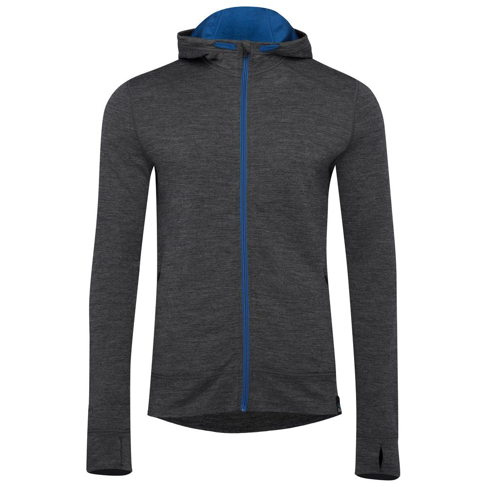 Isobaa | Mens Merino 260 Casual Hoodie (Smoke) | The best in warmth and versatility: Isobaa 260gm midweight Merino wool hoodie.