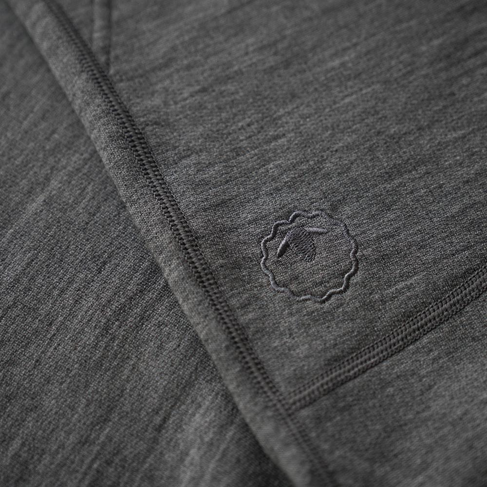 Isobaa | Mens Merino 260 Lounge Loose Joggers (Charcoal/Orange) | Isobaa 260gm Merino wool lounge joggers.