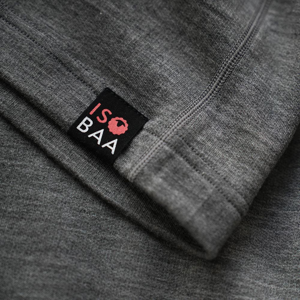 Isobaa | Mens Merino 260 Lounge Loose Joggers (Charcoal/Orange) | Isobaa 260gm Merino wool lounge joggers.