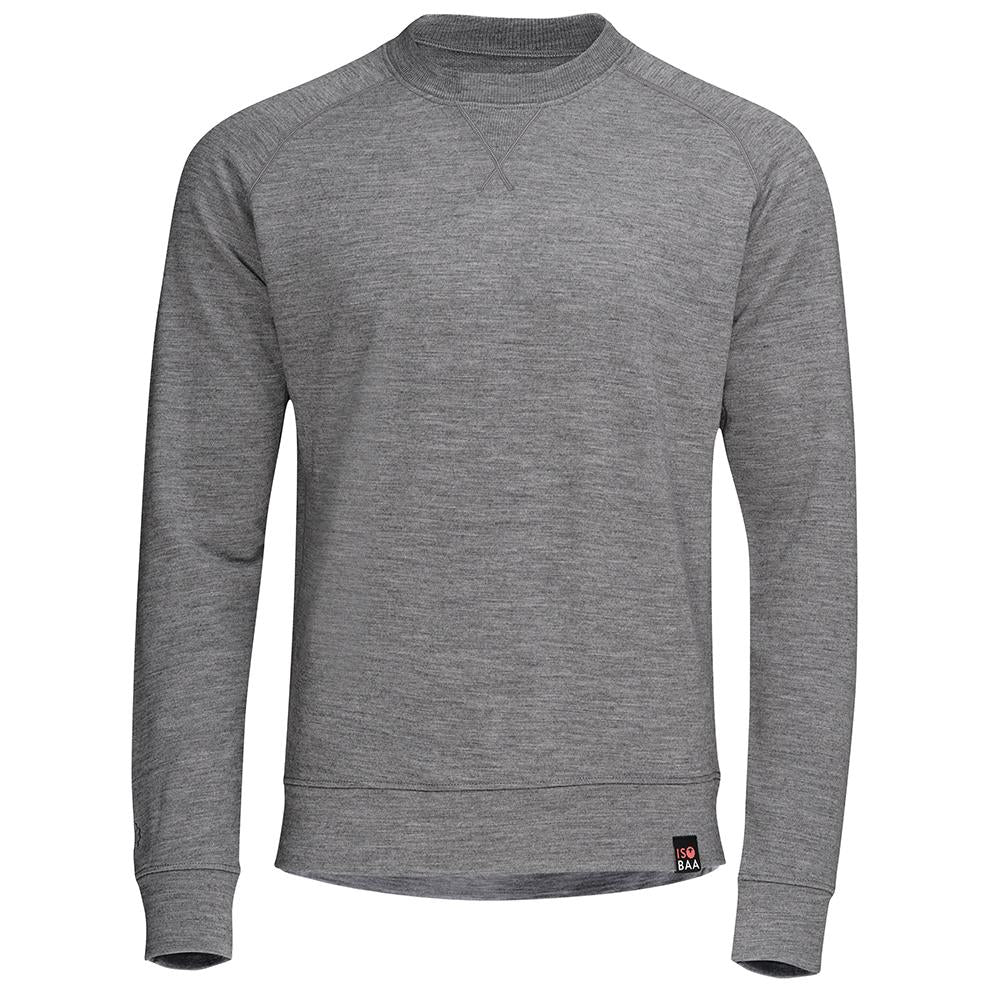 Isobaa | Mens Merino 260 Lounge Sweatshirt (Charcoal) | The ultimate 260gm Merino wool sweatshirt – Your go-to for staying cosy after chilly runs, conquering weekends in style, or whenever you crave warmth without bulk.