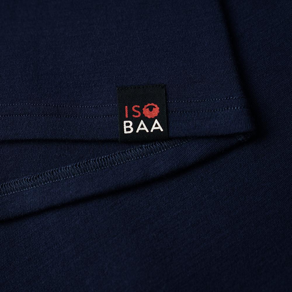 Isobaa | Mens Merino 320 Long Sleeve Half Zip (Navy/Lime) | Conquer cold trails, blustery commutes, and unpredictable weather with the ultimate Merino wool half-zip top.