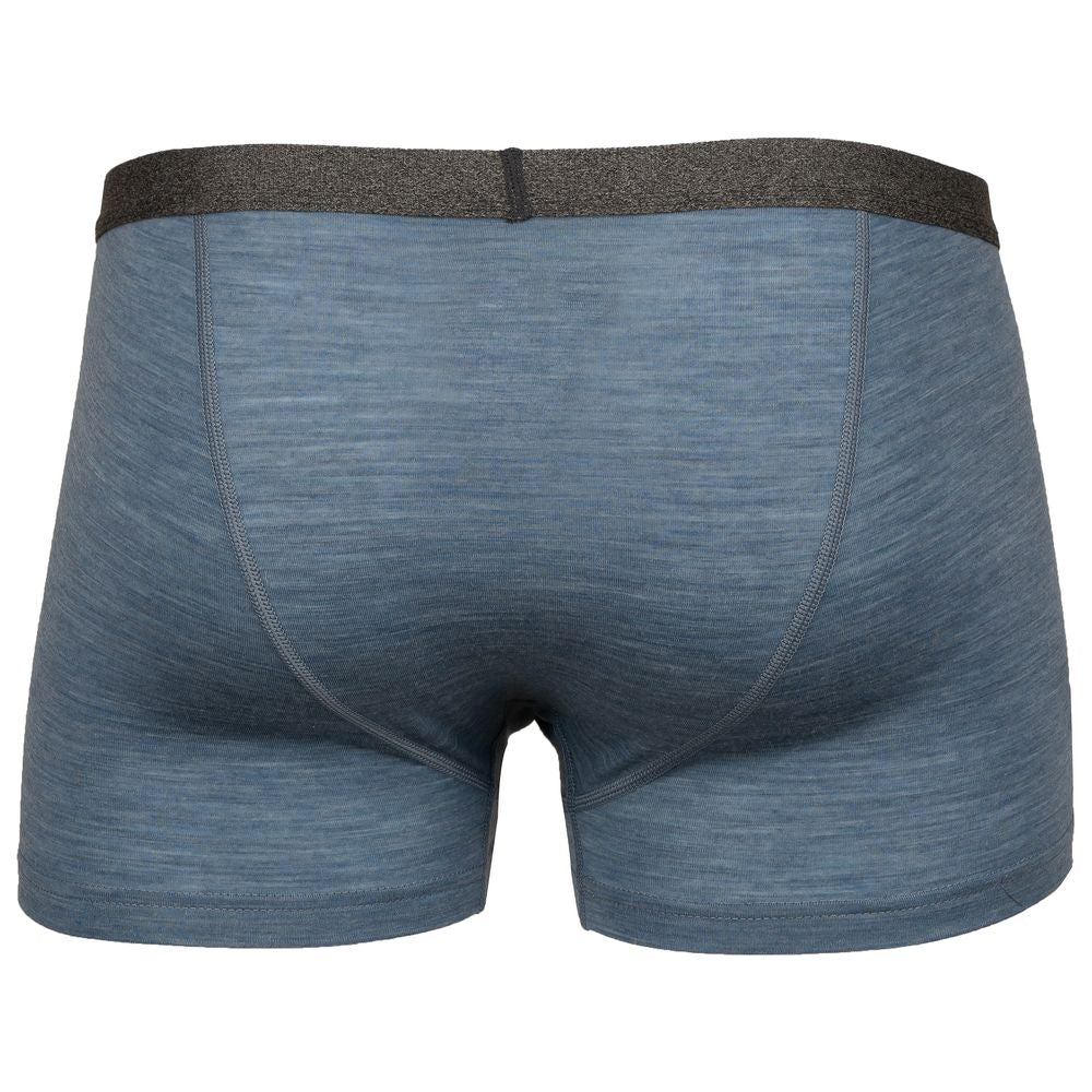 Isobaa | Mens Merino Blend 160 Fly Trunks (Ocean Melange) | Ultimate everyday comfort with our Fly Trunks crafted from a superfine Merino blend.