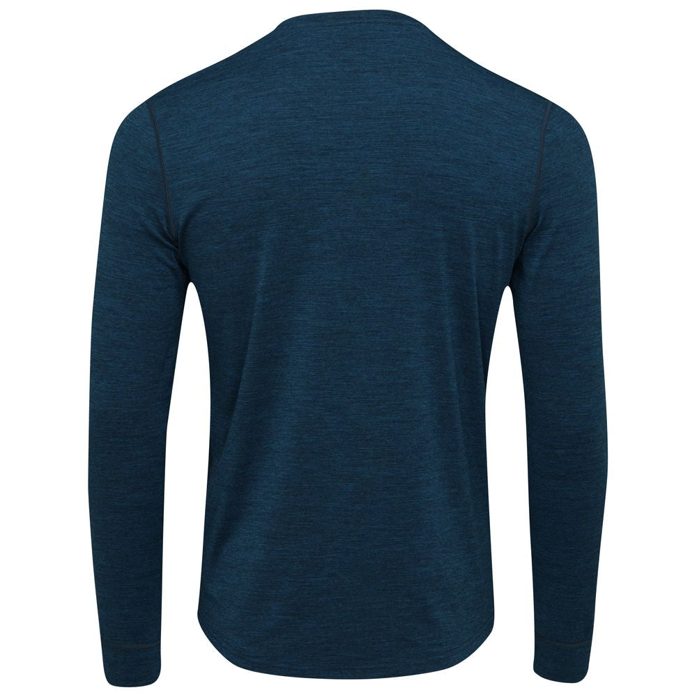 Isobaa | Mens Merino Blend 160 PJ Henley (Petrol) | Relax with our superfine Merino blend Henley.