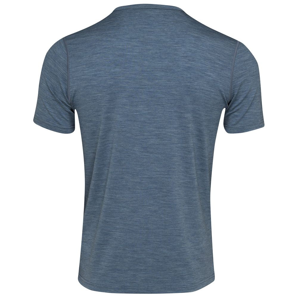 Isobaa | Mens Merino Blend 160 PJ T-Shirt (Ocean Melange) | Our superfine Merino blend T-shirt.