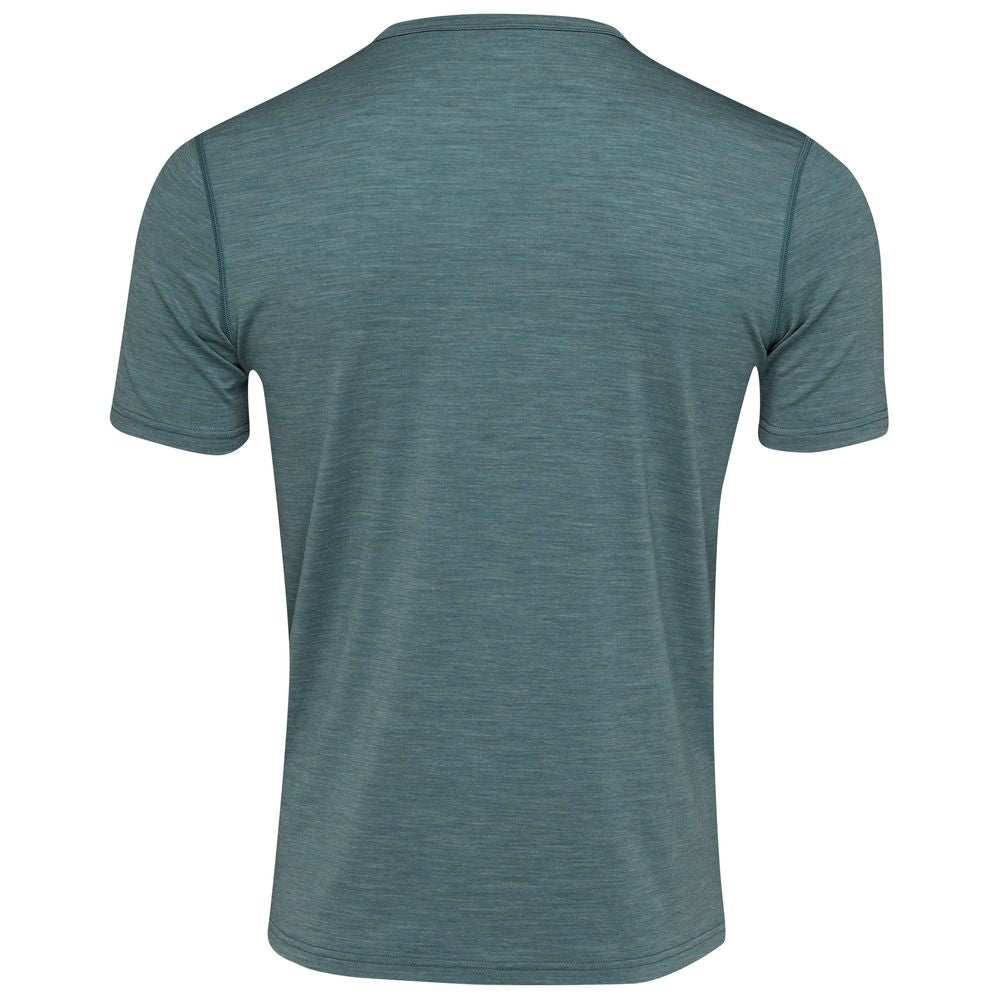 Isobaa | Mens Merino Blend 160 PJ T-Shirt (Sage Melange) | Our superfine Merino blend T-shirt.
