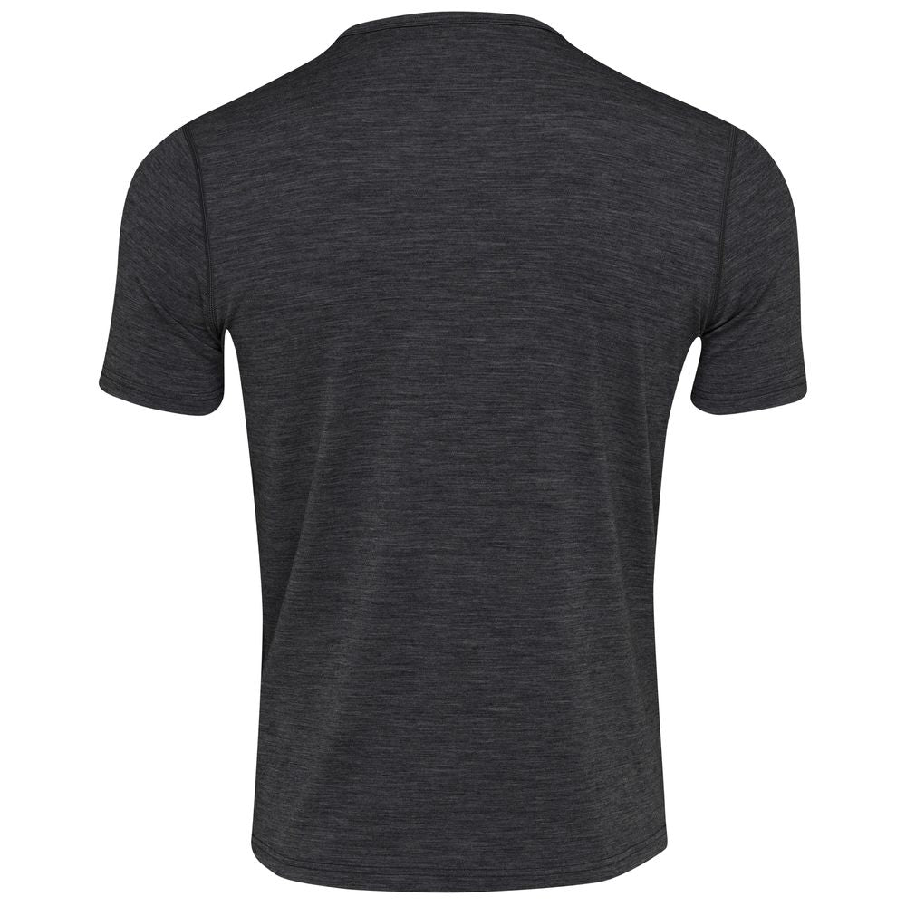 Isobaa | Mens Merino Blend 160 PJ T-Shirt (Smoke Melange) | Our superfine Merino blend T-shirt.