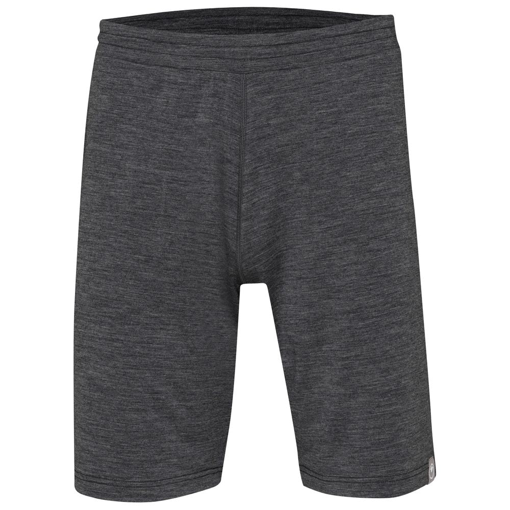 Isobaa | Mens Merino Blend 200 PJ Shorts (Smoke Melange) | Discover breathable comfort with our Merino blend shorts.