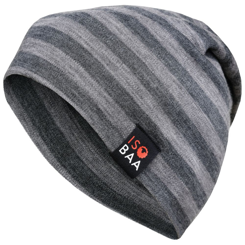 Isobaa | Merino 230 Beanie (Smoke/Charcoal) | Isobaa's double-layered Merino beanie is your key to warmth & comfort in any season.