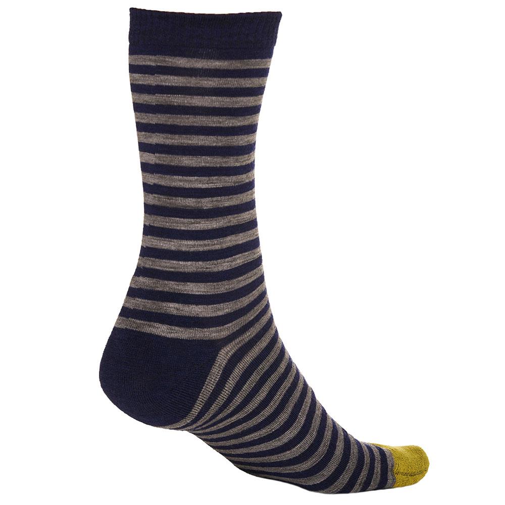 Isobaa | Merino Blend Everyday Socks (3 Pack - Navy/Lime) | Discover the ultimate everyday sock with Isobaa's Merino blend (3-pack).