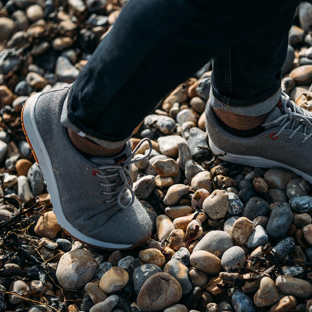 Isobaa | Merino Blend Trainers (Charcoal Melange) | Conquer trails, city commutes, and everything in between with Isobaa's Merino blend trainers.