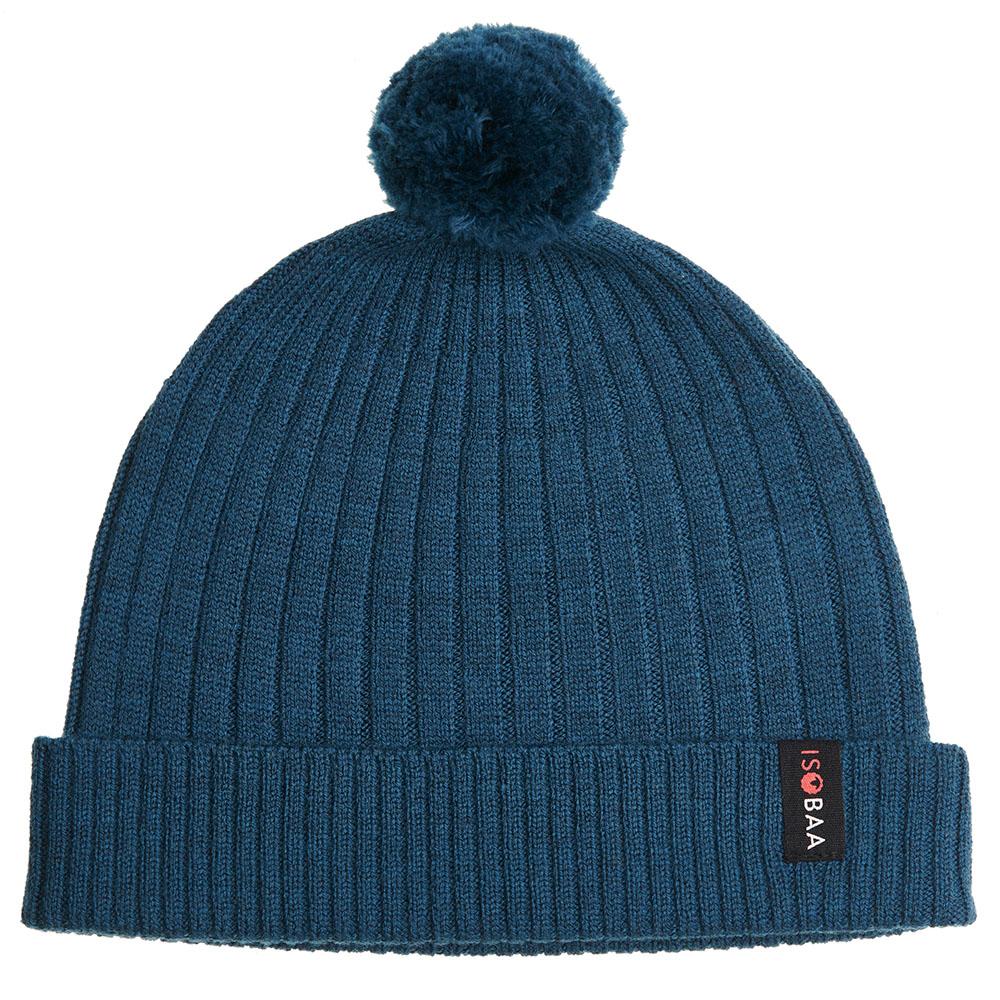 Isobaa | Merino Bobble Beanie (Petrol) | Stay warm and stylish with Isobaa's extra-fine Merino bobble beanie! Its cosy warmth, playful bobble, and classic rib-knit design will make it your go-to winter essential for hikes, city strolls, and everything in between.