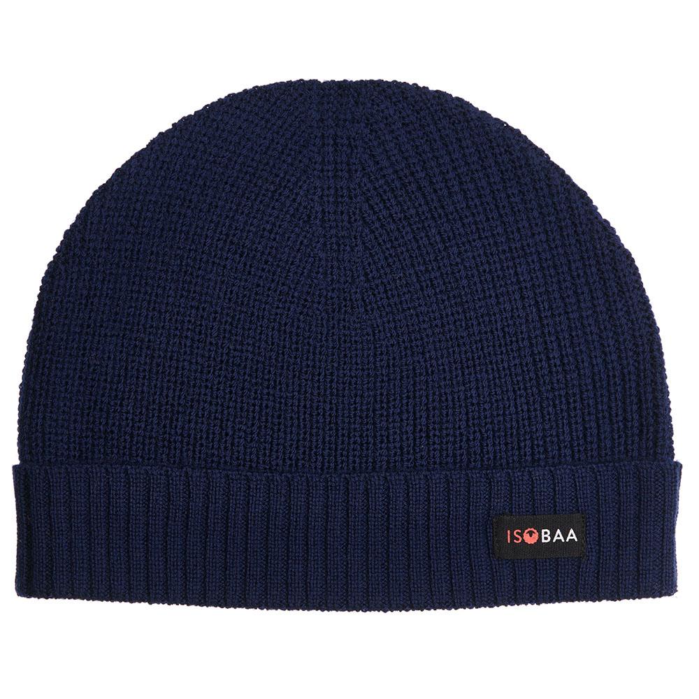 Isobaa | Merino Fisherman Beanie (Navy) | From mountain trails to city streets, our extra-fine Merino fisherman beanie delivers classic style and unmatched comfort.