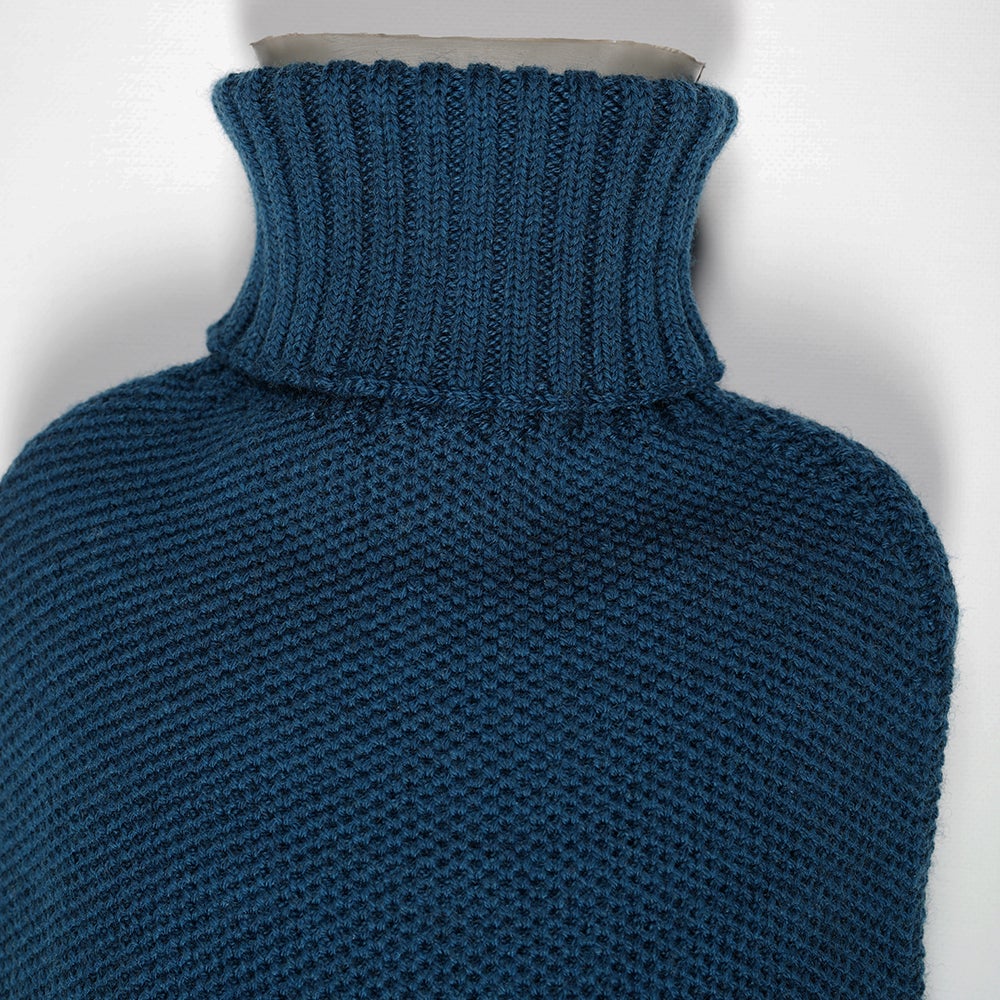Isobaa | Merino Honeycomb Hot Water Bottle Cover (Petrol) | Give the gift of cosy warmth with Isobaa's Merino hot water bottle cover.