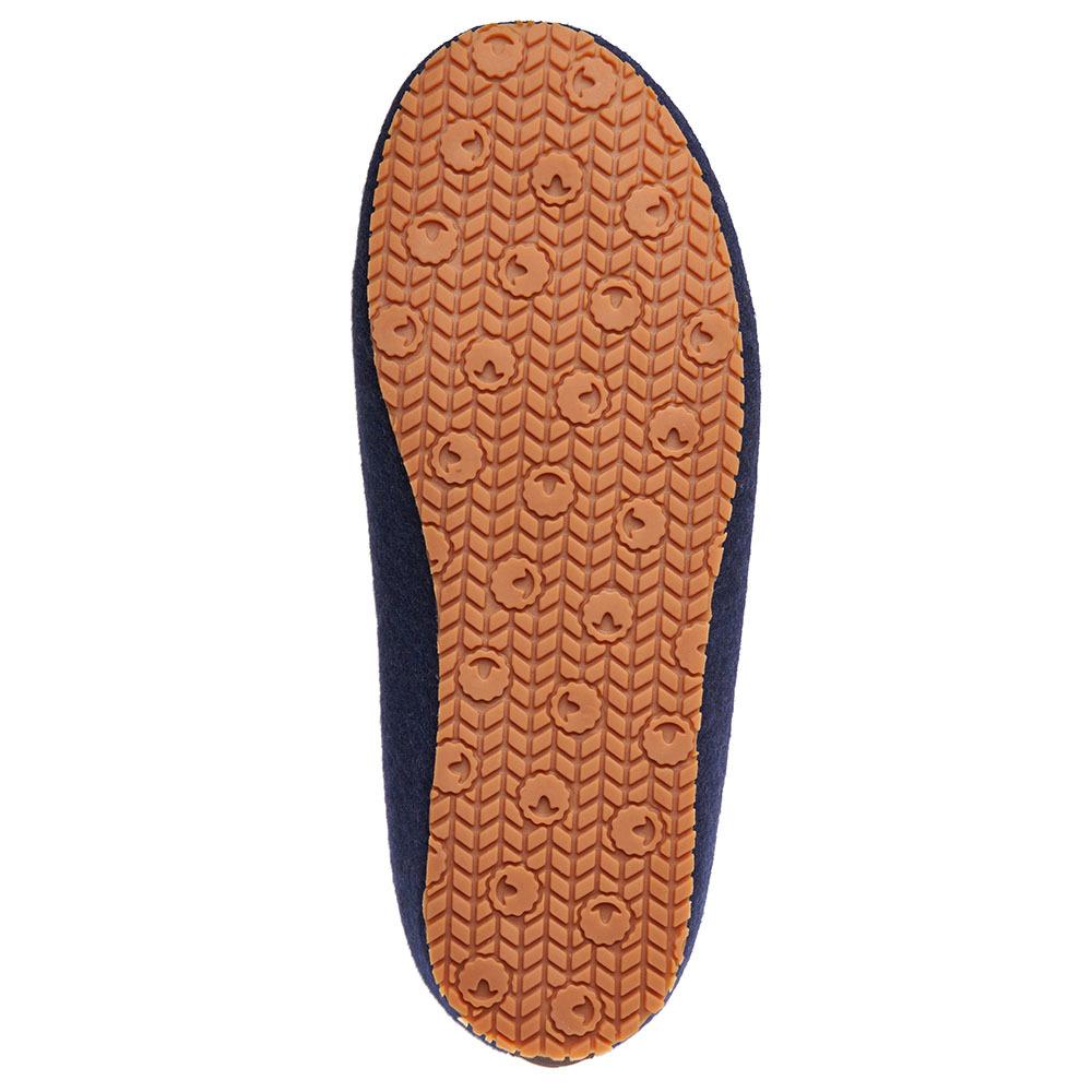 Isobaa | Merino Wool Blend Slippers (Navy/Orange) | Comfort that lasts – Isobaa's Merino blend slippers are your companions for relaxation both indoors and out.