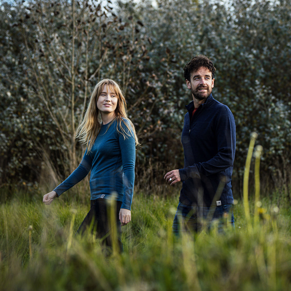 Isobaa | Womens IsoSoft 180 Long Sleeve Crew (Teal) | The ultimate adventure top. | Model: Natasha