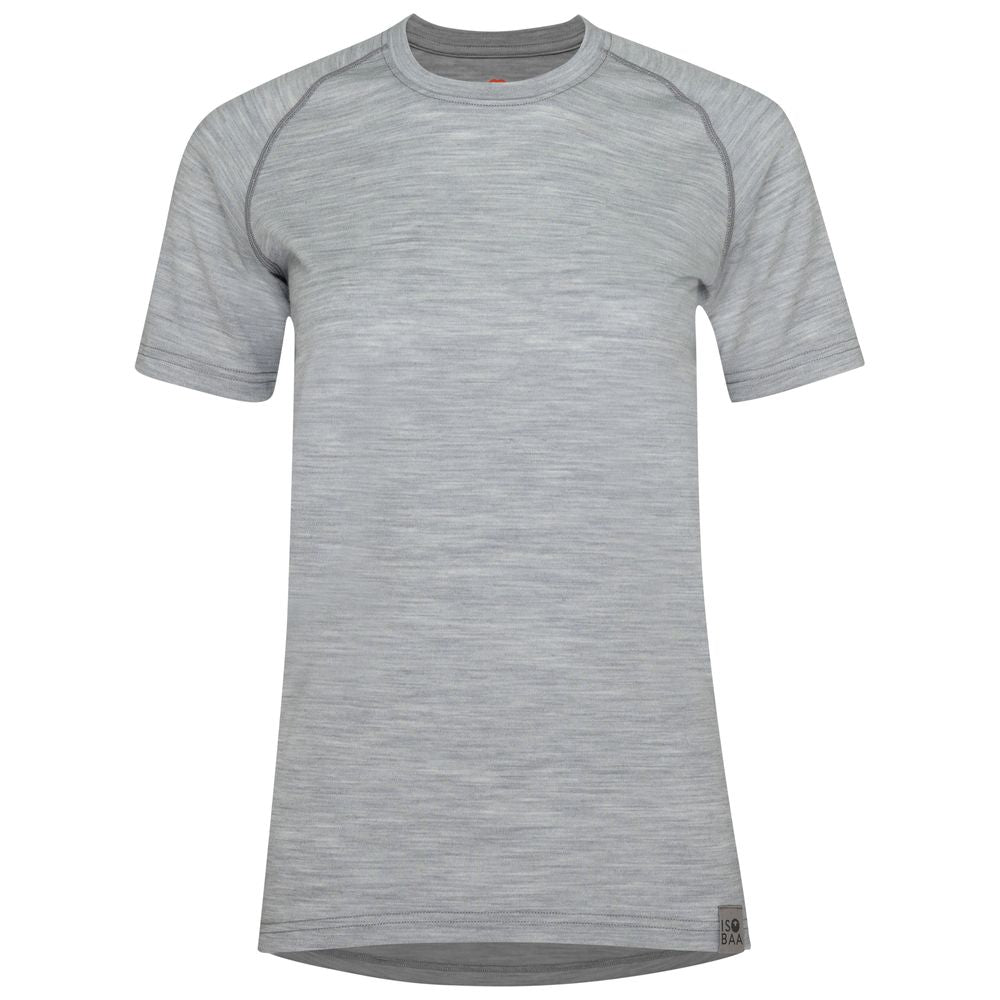 Isobaa | Womens IsoSoft 180 Short Sleeve Crew (Cloud) | Performance-driven Merino short-sleeved top.