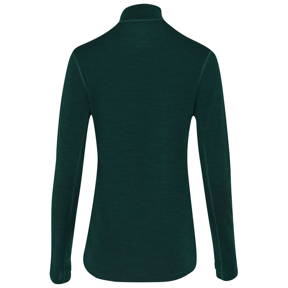 Isobaa | Womens IsoSoft 240 Zip Neck (Emerald) | Gear up for the outdoors with Isobaa's ultimate Merino zip top.
