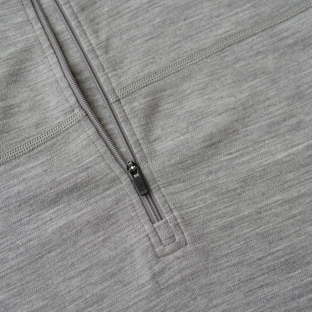 Isobaa | Womens IsoSoft 240 Zip Neck (Grey) | Gear up for the outdoors with Isobaa's ultimate Merino zip top.