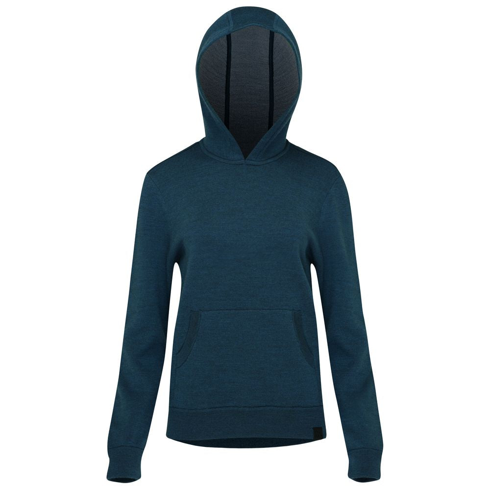 Isobaa | Womens LUX Hoodie (Petrol/Sky) | Discover the pinnacle of comfort with Isobaa's 100% Merino double-knit hoodie.