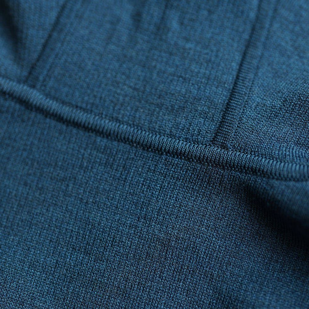 Isobaa | Womens LUX Hoodie (Petrol/Sky) | Discover the pinnacle of comfort with Isobaa's 100% Merino double-knit hoodie.