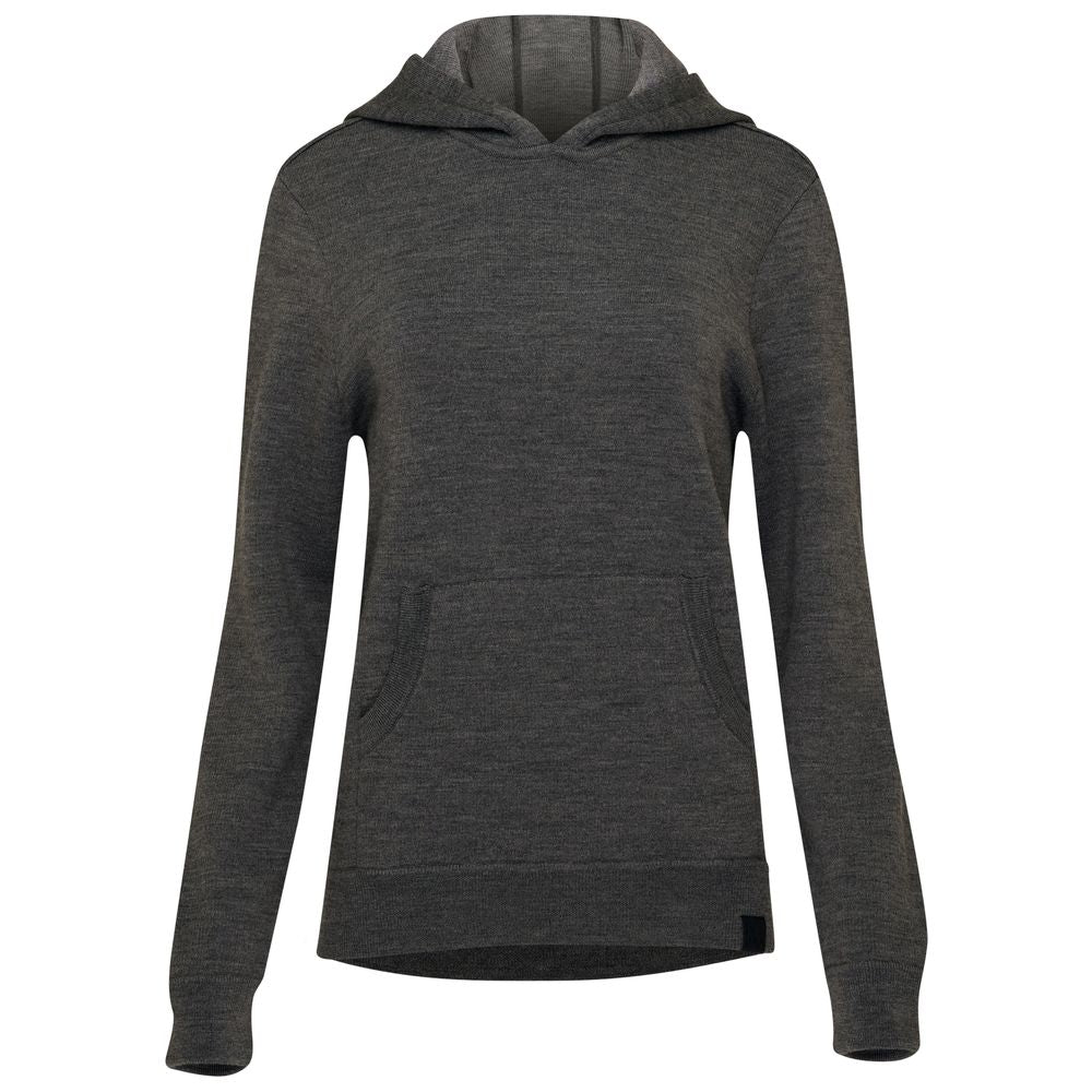 Isobaa | Womens LUX Hoodie (Smoke/Charcoal) | Discover the pinnacle of comfort with Isobaa's 100% Merino double-knit hoodie.