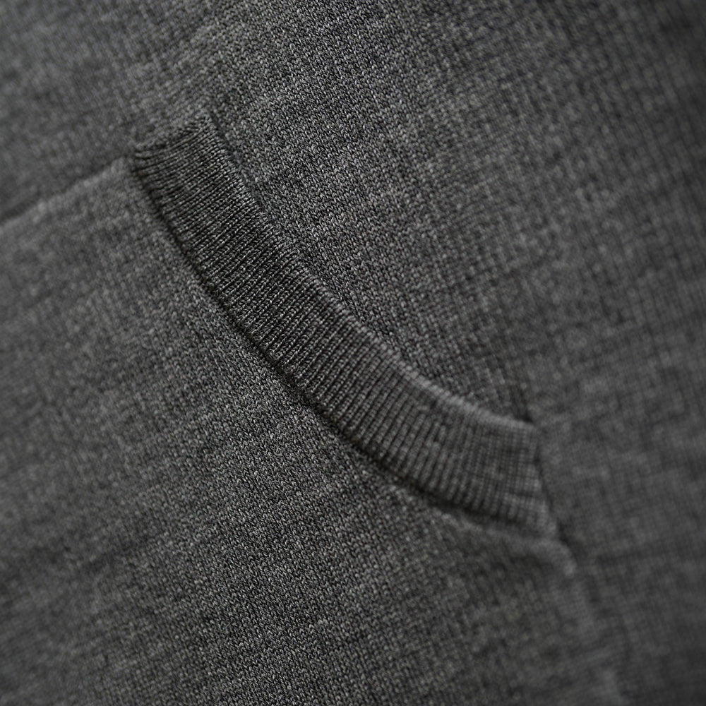 Isobaa | Womens LUX Hoodie (Smoke/Charcoal) | Discover the pinnacle of comfort with Isobaa's 100% Merino double-knit hoodie.