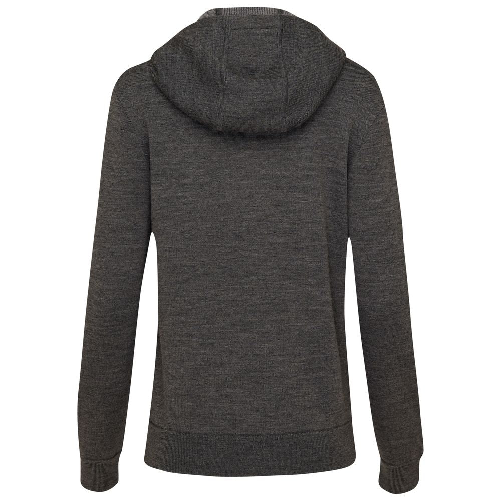 Isobaa | Womens LUX Hoodie (Smoke/Charcoal) | Discover the pinnacle of comfort with Isobaa's 100% Merino double-knit hoodie.