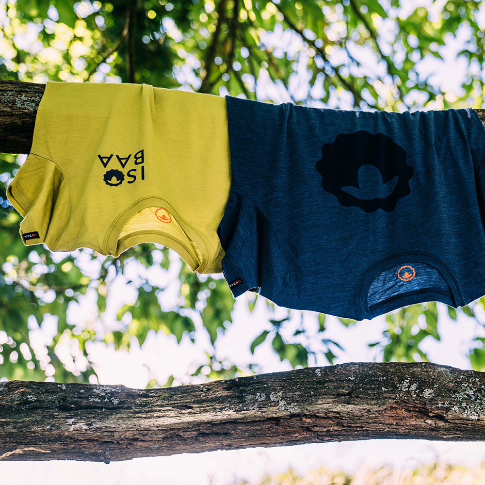 Isobaa | Womens Merino 150 Logo Tee (Lime) | Gear up for adventure with Isobaa's superfine Merino tee.