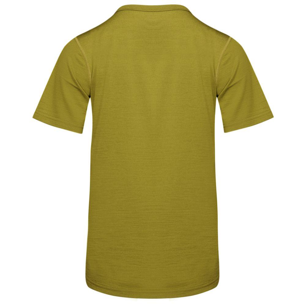 Isobaa | Womens Merino 150 Mountains Tee (Lime) | Gear up for adventure with our superfine Merino Tee.