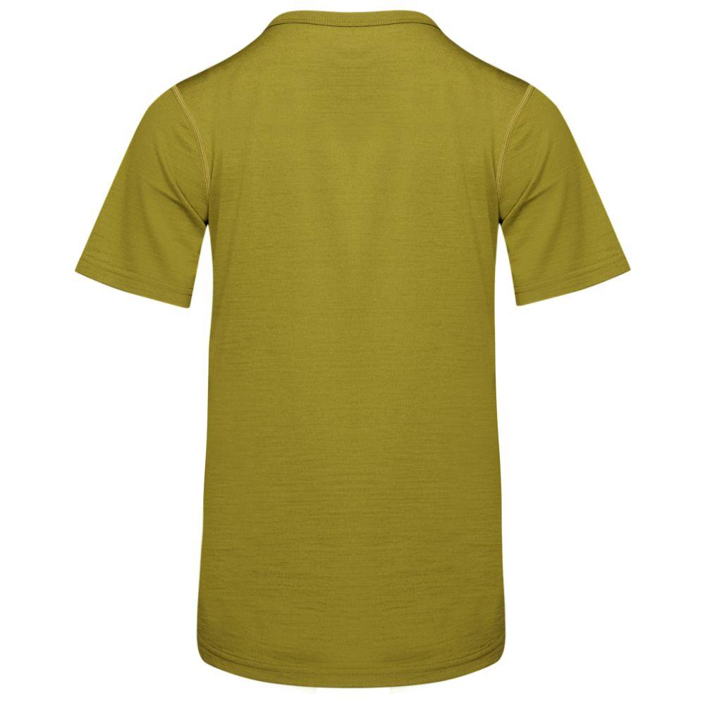 Isobaa | Womens Merino 150 Mountains Tee (Lime) | Gear up for adventure with our superfine Merino Tee.