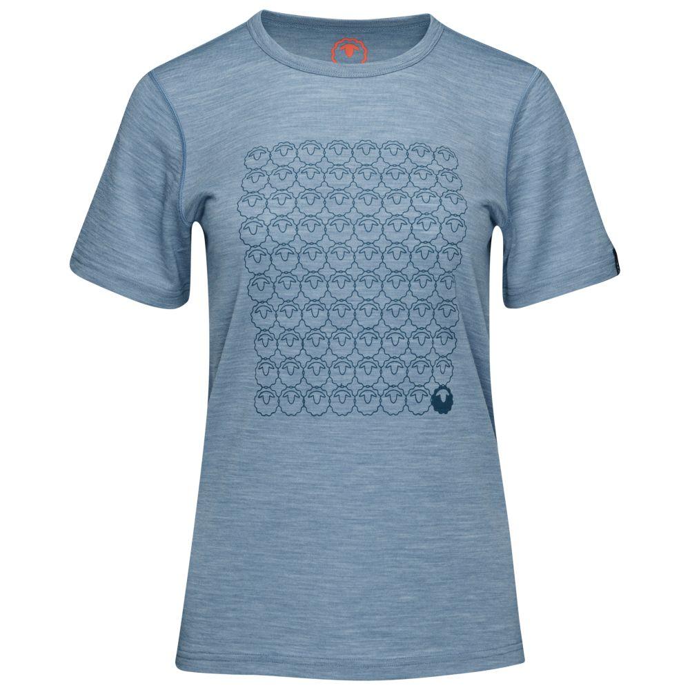 Isobaa | Womens Merino 150 Odd One Out Tee (Sky) | Gear up for everyday adventures, big and small, with Isobaa's superfine Merino Tee.