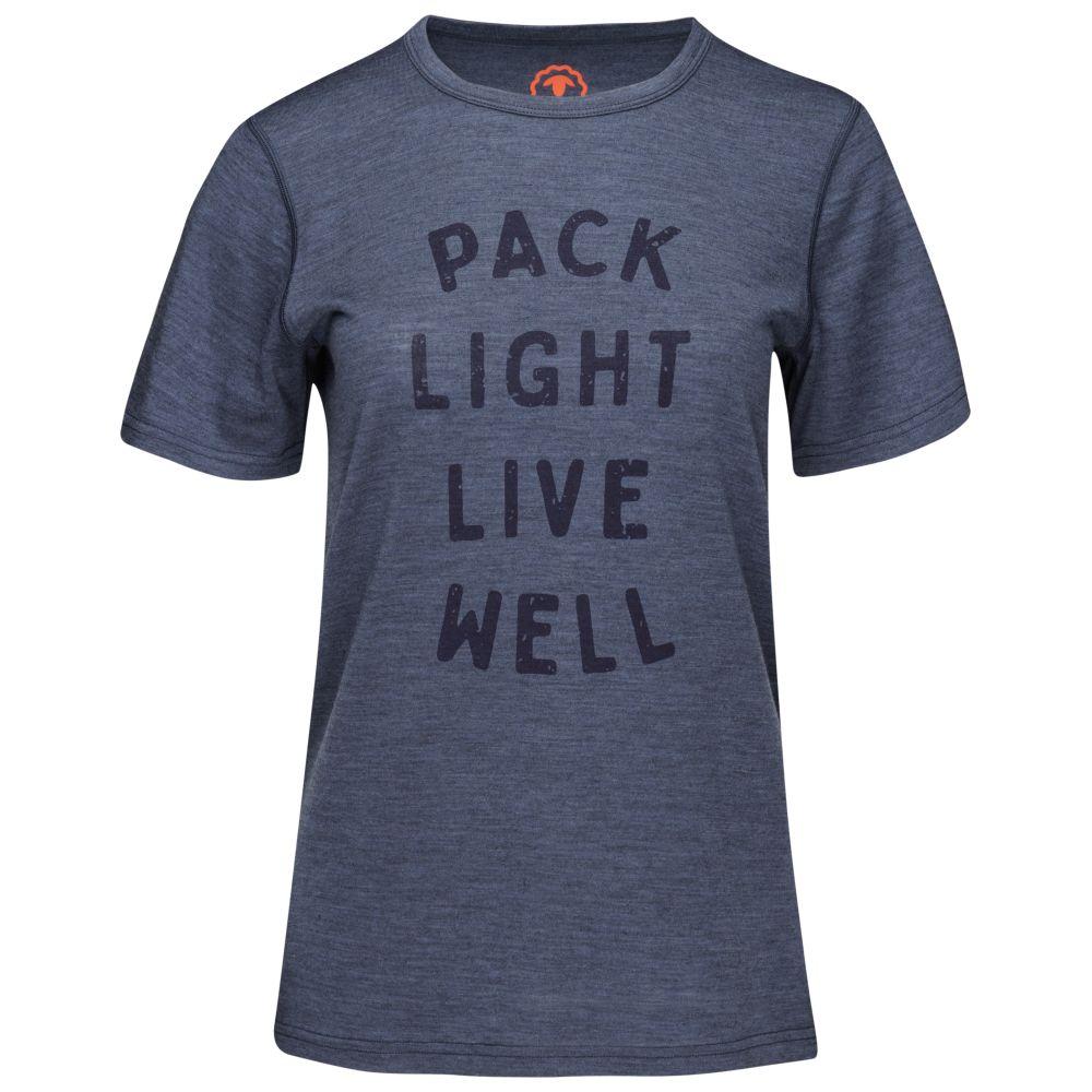 Isobaa | Womens Merino 150 Pack Light Tee (Denim) | Gear up for everyday adventures and outdoor pursuits with Isobaa's soft superfine Merino Tee.