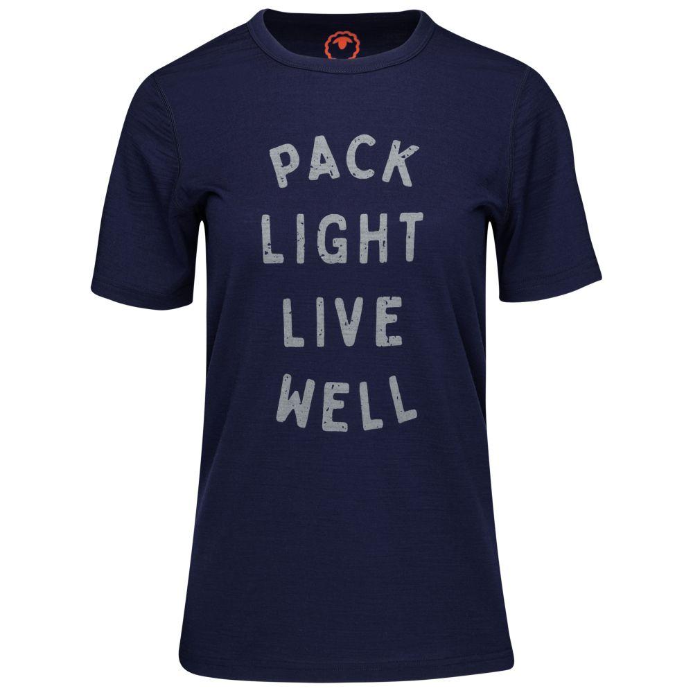 Isobaa | Womens Merino 150 Pack Light Tee (Navy) | Gear up for everyday adventures and outdoor pursuits with Isobaa's soft superfine Merino Tee.