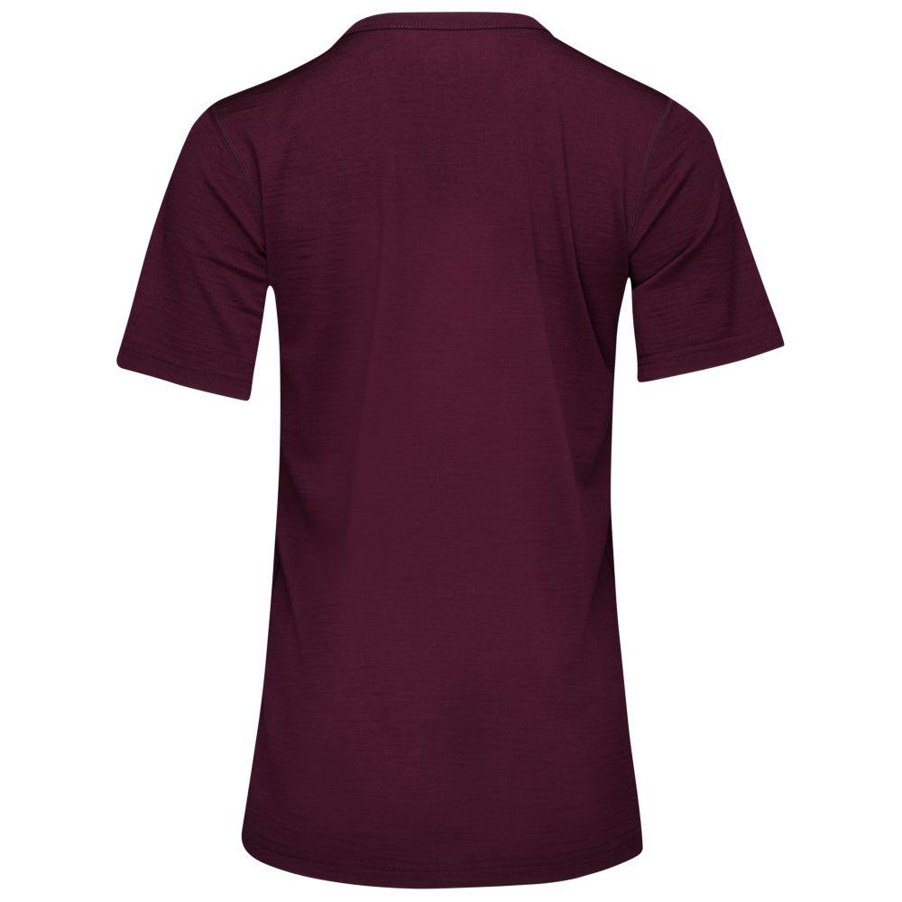Isobaa | Womens Merino 150 Pack Light Tee (Wine) | Gear up for everyday adventures and outdoor pursuits with Isobaa's soft superfine Merino Tee.