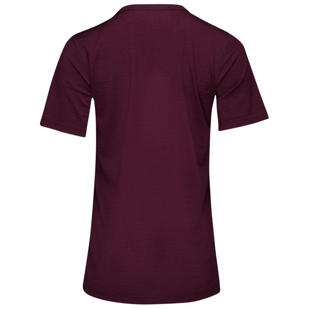 Isobaa | Womens Merino 150 Pack Light Tee (Wine) | Gear up for everyday adventures and outdoor pursuits with Isobaa's soft superfine Merino Tee.