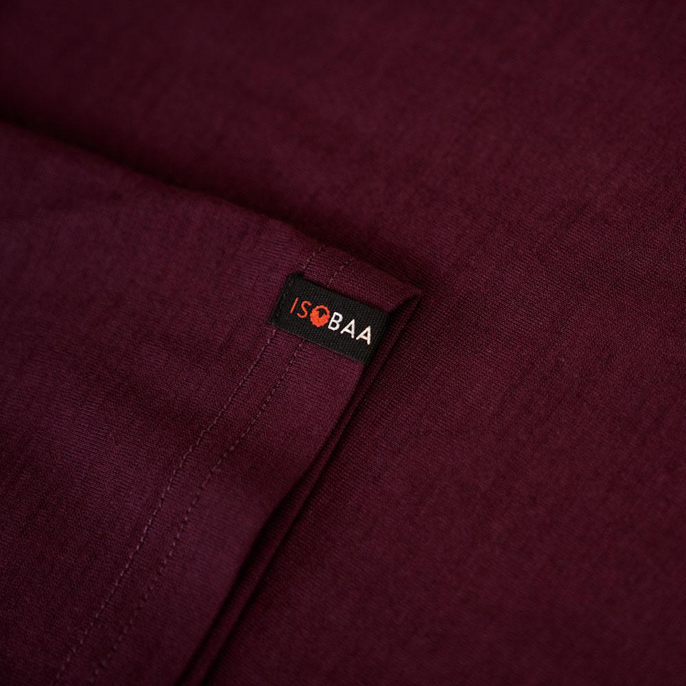 Isobaa | Womens Merino 150 Pack Light Tee (Wine) | Gear up for everyday adventures and outdoor pursuits with Isobaa's soft superfine Merino Tee.