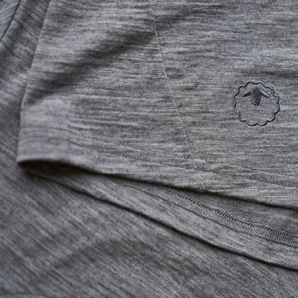 Isobaa | Womens Merino 150 Roll Sleeve Tee (Charcoal) | Our superfine Merino T-shirt performs everywhere from outdoor adventures to coffee dates.