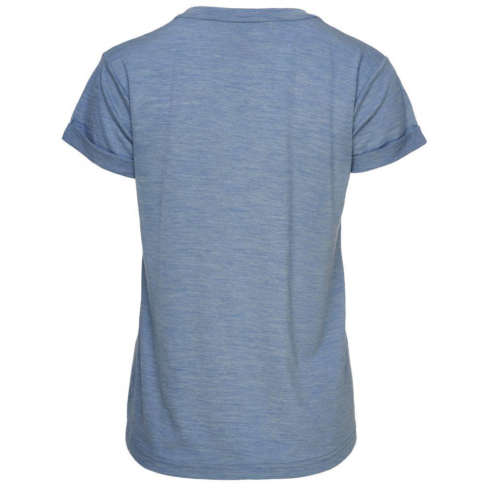 Isobaa | Womens Merino 150 Roll Sleeve Tee (Sky) | Our superfine Merino T-shirt performs everywhere from outdoor adventures to coffee dates.
