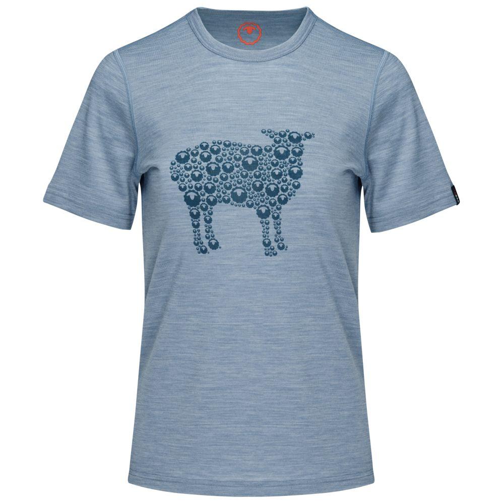 Isobaa | Womens Merino 150 Sheep Tee (Sky) | Gear up for everyday adventures in Isobaa's superfine Merino Tee.