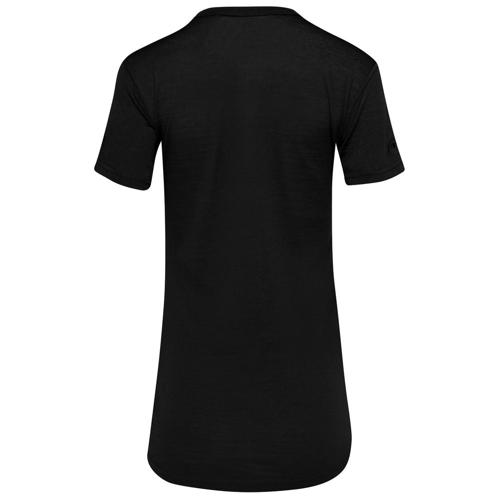 Isobaa | Womens Merino 150 Short Sleeve Crew (Black) | Gear up for performance and comfort with Isobaa's technical Merino short-sleeved top.