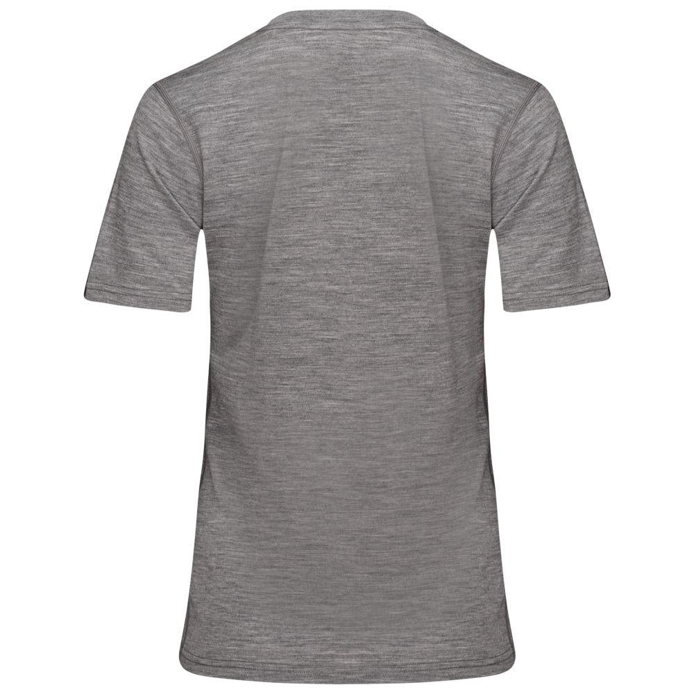 Isobaa | Womens Merino 150 V-Neck Tee (Charcoal) | Embark on new adventures with Isobaa's superfine Merino V-neck Tee.