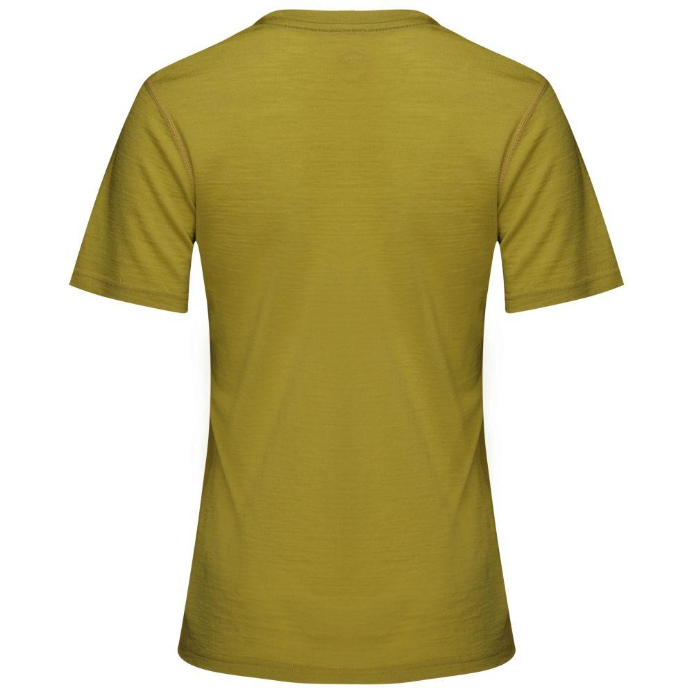 Isobaa | Womens Merino 150 V-Neck Tee (Lime) | Embark on new adventures with Isobaa's superfine Merino V-neck Tee.