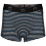 Womens Merino 180 Hipster Shorts (Mini Stripe Petrol/Charcoal)